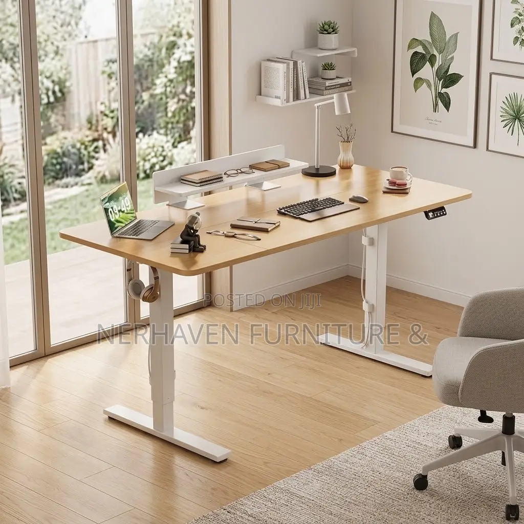 1.6m Large Electric Sit-Stand Desk – Spacious Height Adjustable Desk