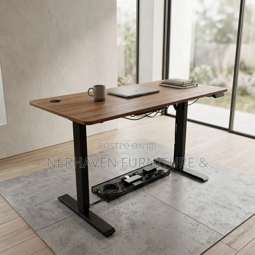 Office Sit-Stand Desk With Electric Height Control