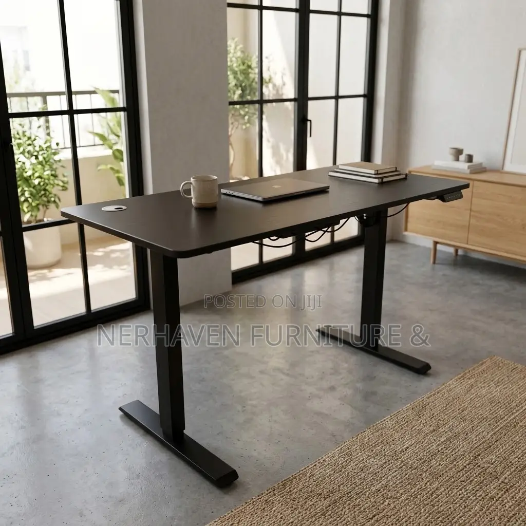 Office Sit-Stand Desk With Electric Height Control