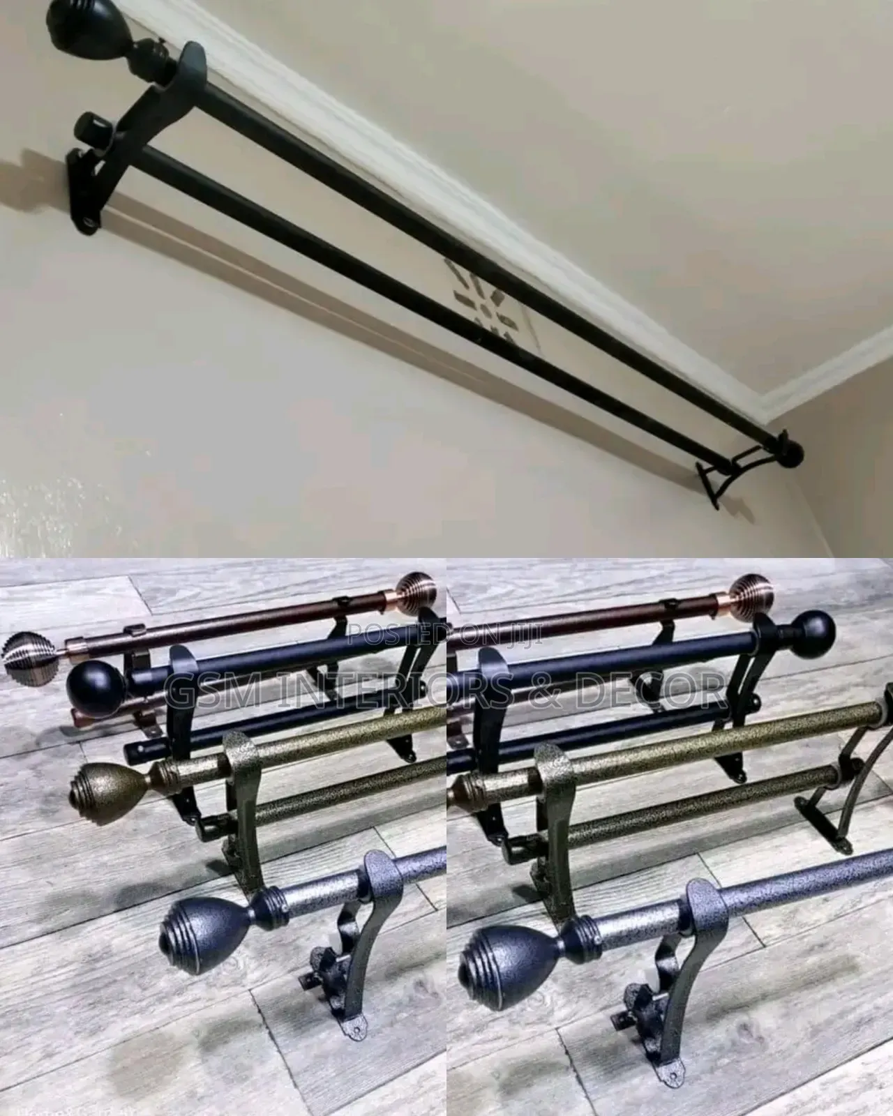 Strong Curtain Rods to Bear Heavy Curtains in Jua Kali Category