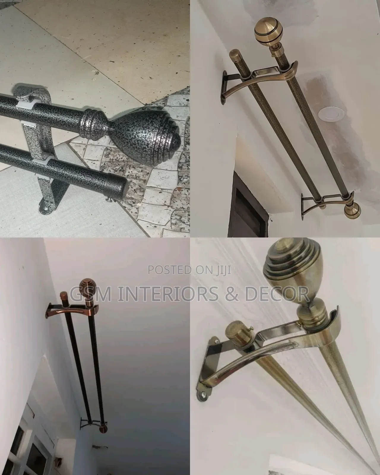 Strong Iron Curtain Rods for Eyelet Curtains