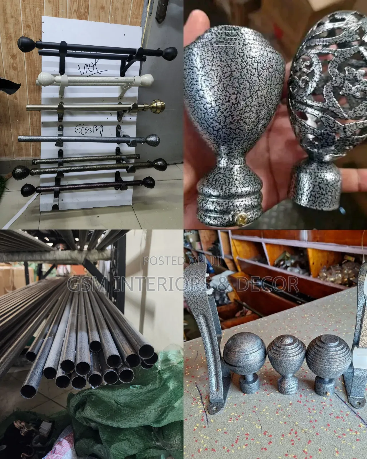 Jua Kali Curtain Rods for Strong Curtains in Modern Homes Fixing