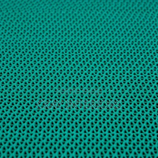 Designed to Help Reduce Unwanted Slipping Green Perforated PVC Mats