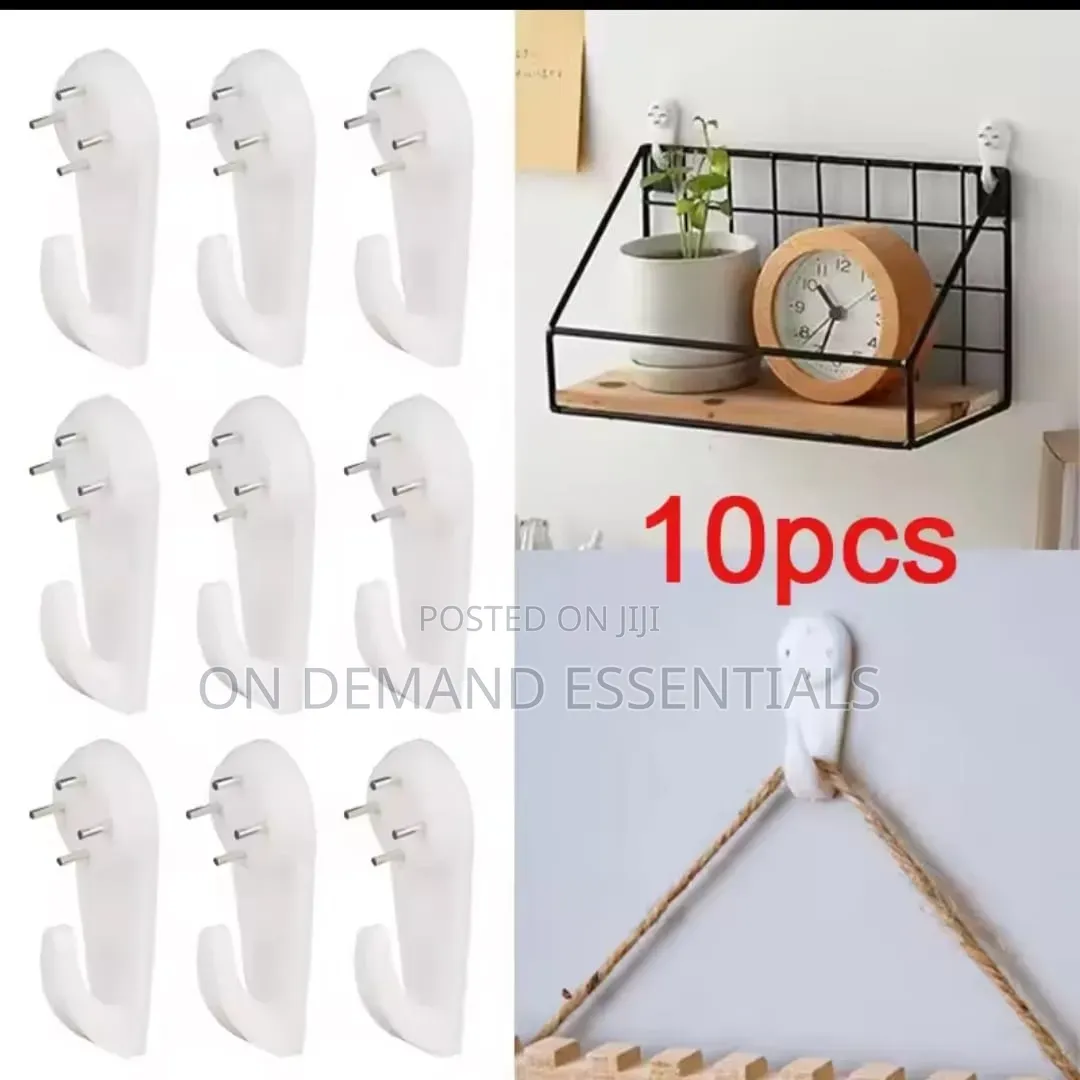 Traceless Wall Hanging Hooks 10pc