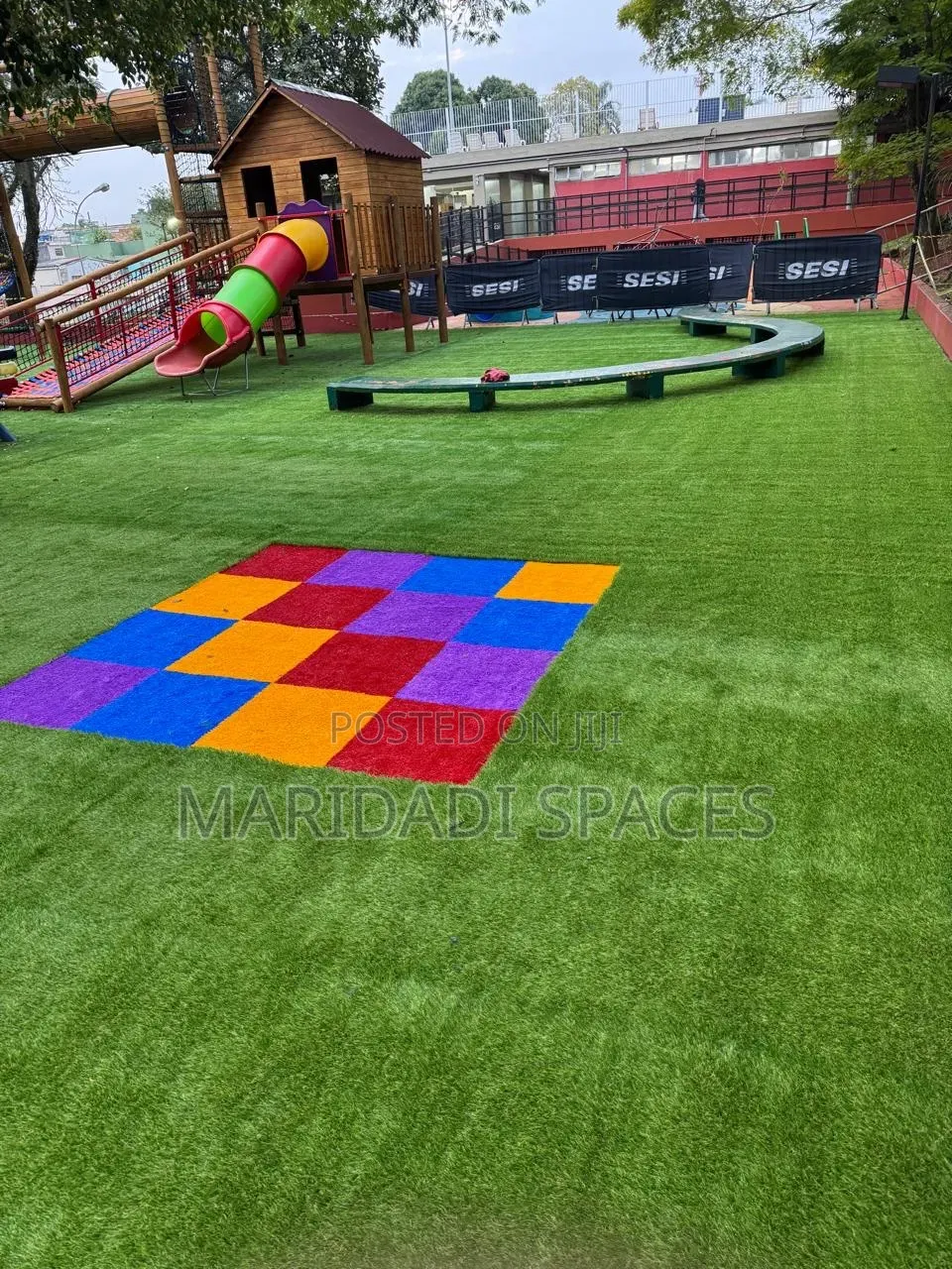 Playground Turf for Children -No Mud, No Injuries, Outdoor Grade