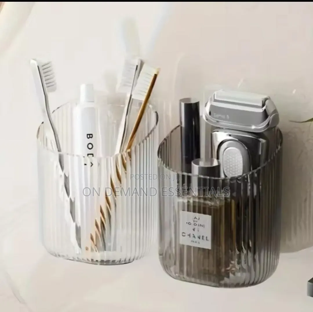 Acrylic Toothbrush/Paste Holder Sticks by Adhesive