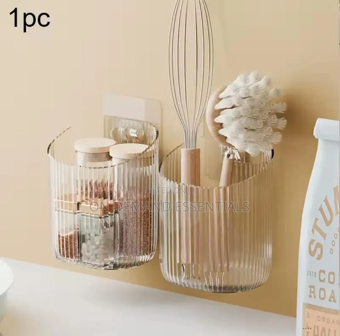 Acrylic Toothbrush/Paste Holder Sticks by Adhesive