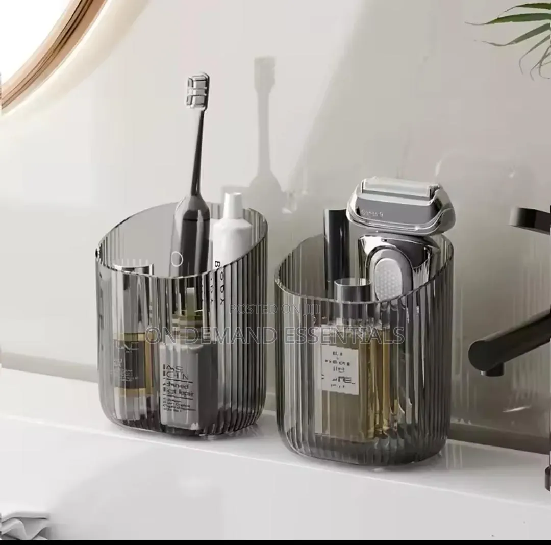 Acrylic Toothbrush/Paste Holder Sticks by Adhesive