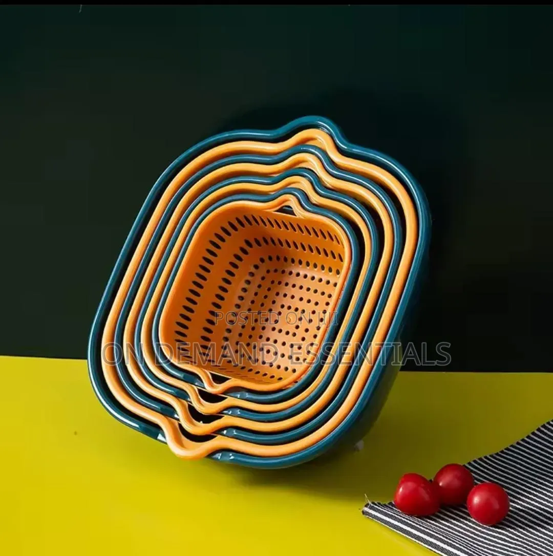 8 in 1 Plastic Kitchen Colander Drain Basket
