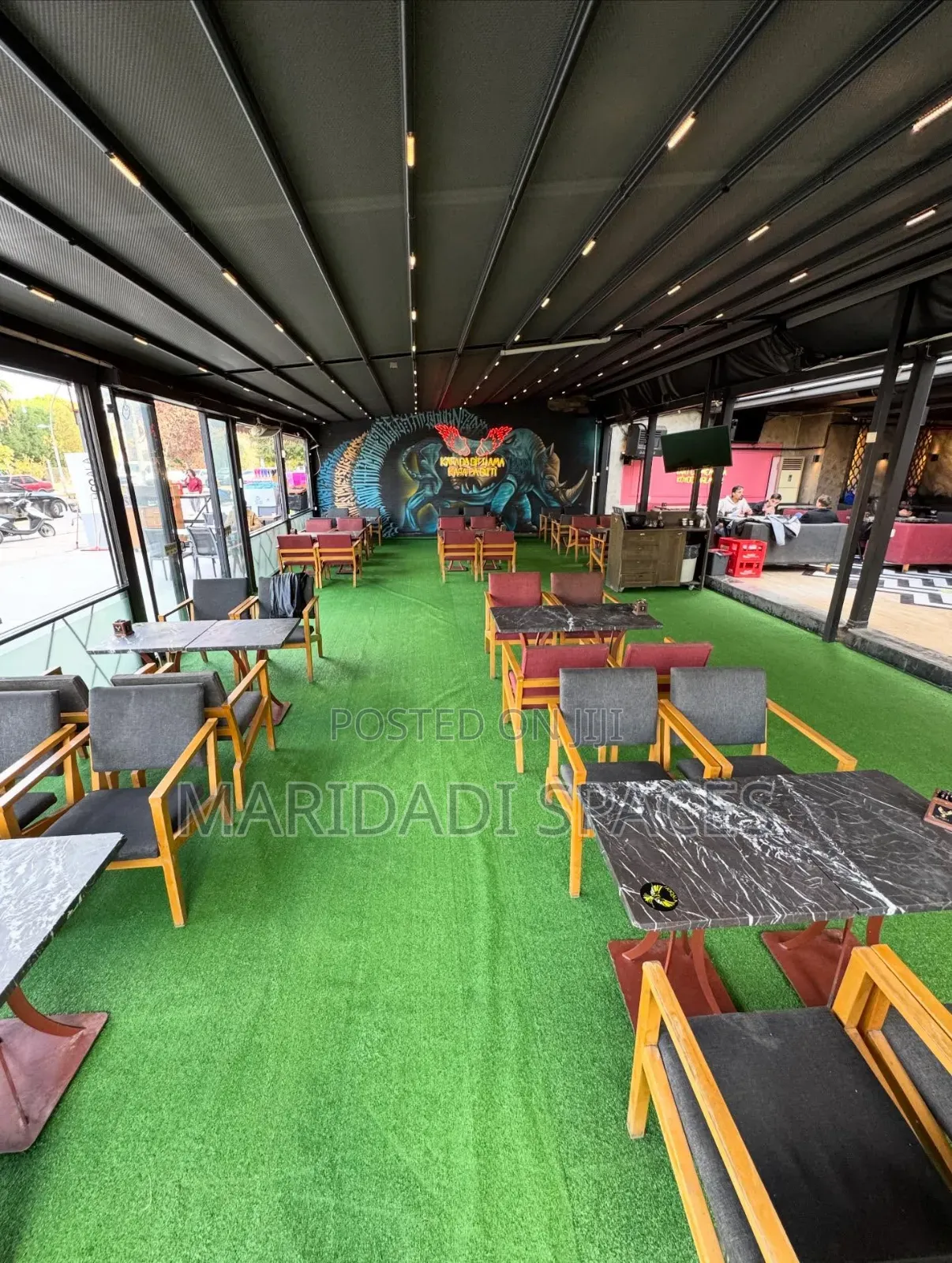 Restaurant Patio Turf Grass- Waterproof and Easy Clean for Guest Area