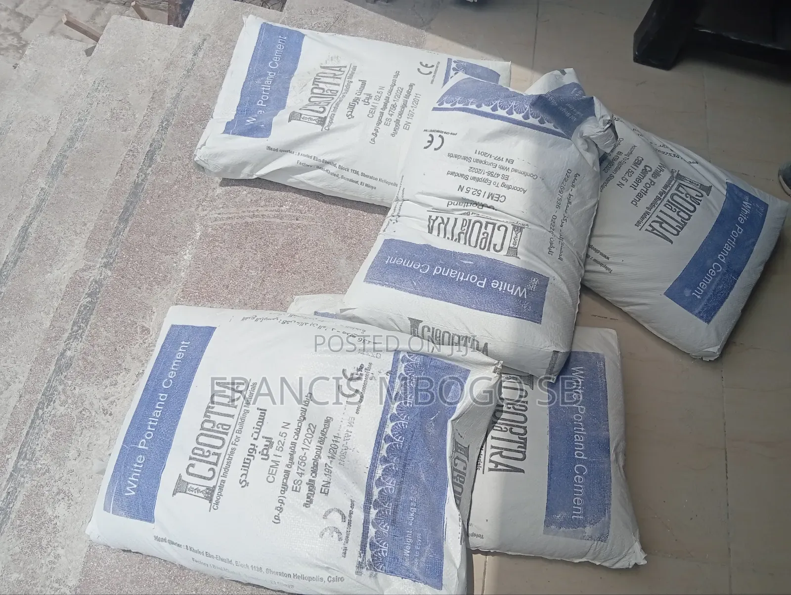 White Cement Creopatra Egyptian Standard 52.2N