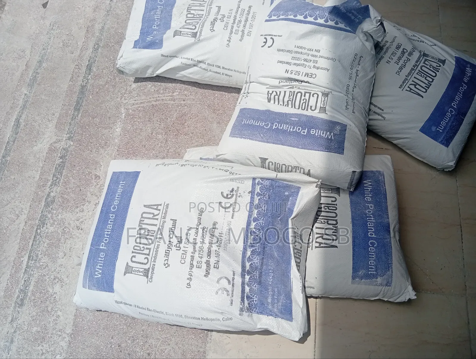 White Cement Creopatra Egyptian Standard 52.2N