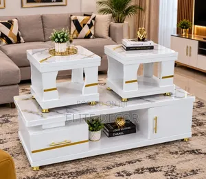 Modern Coffee Table – Glass/Marble Top