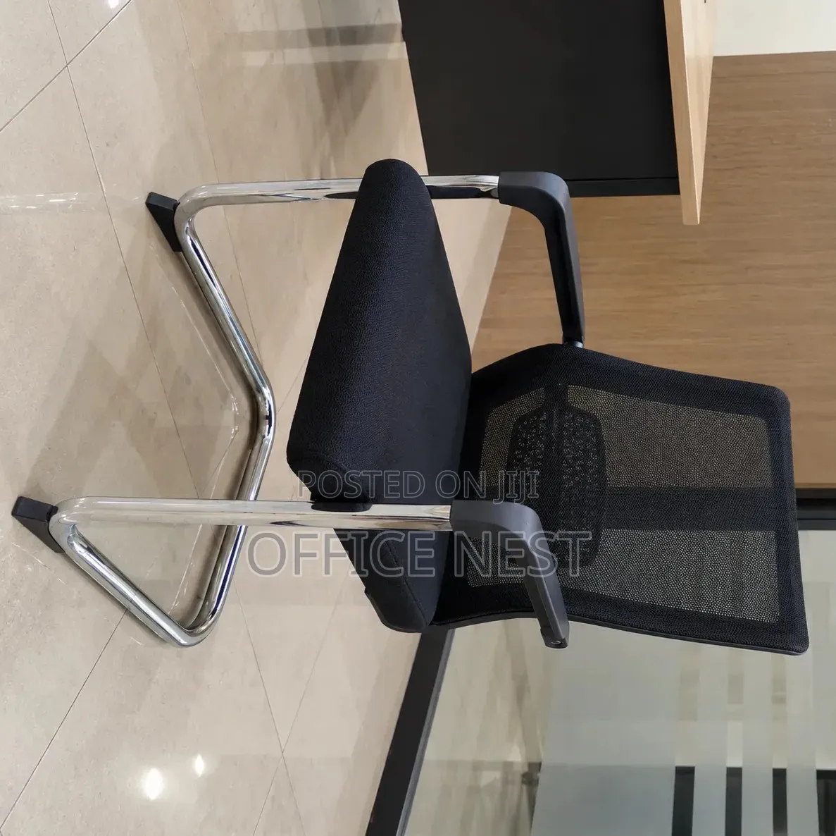 Mesh Visitor Office Chair – Black Reception & Conference Chair.