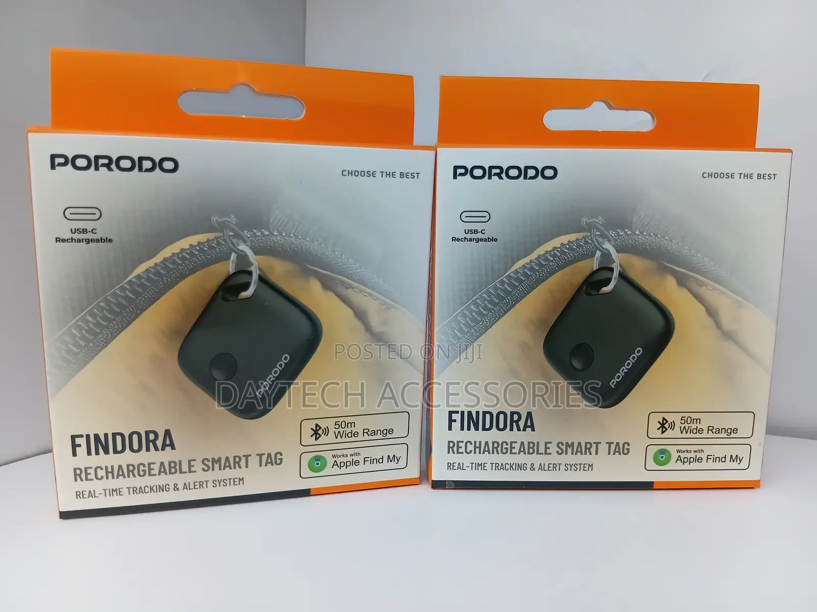 Porodo Findora Rechargeable Smart Tag With Tracking & Alert System.
