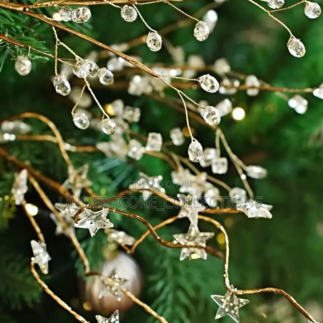 Christmas Decorations Crystal Bud Branches for Xmas DIY Crystal Flower
