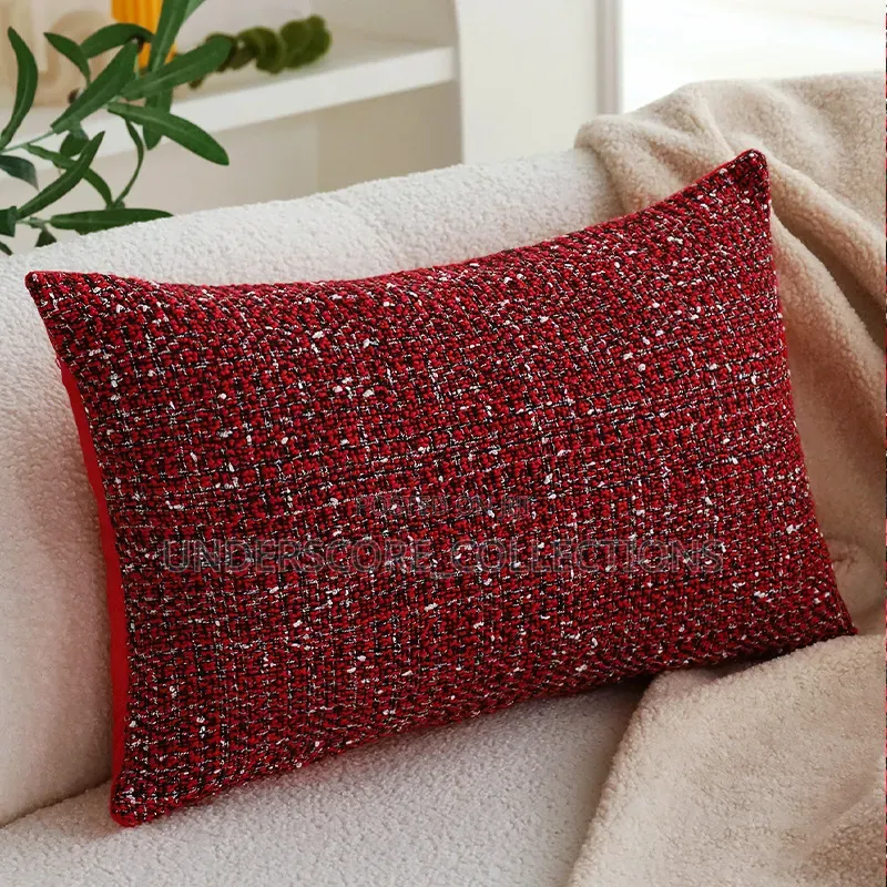 New Christmas Pillowcase Modern Simple Red Festive Cushion Cover