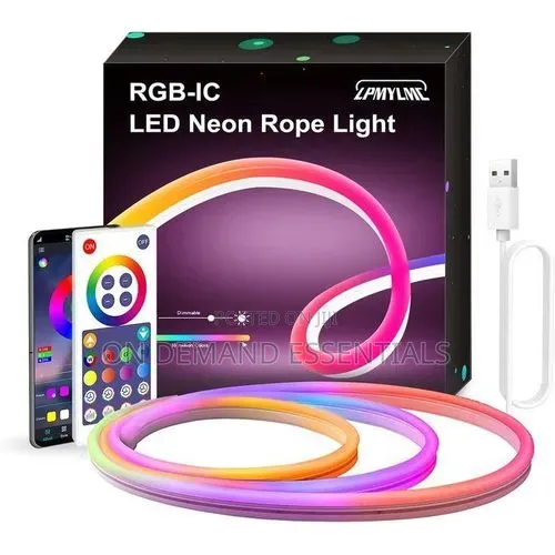 5M RGB LED Neon Rope Light With Remote Control