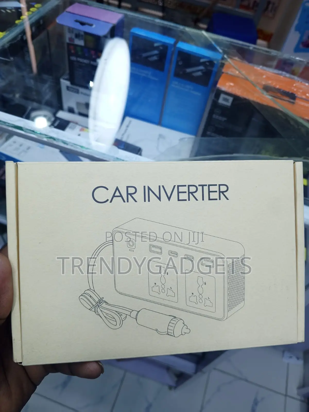 200W Car Inverter With 2 AC Outlets & USB Fast Charging Ports