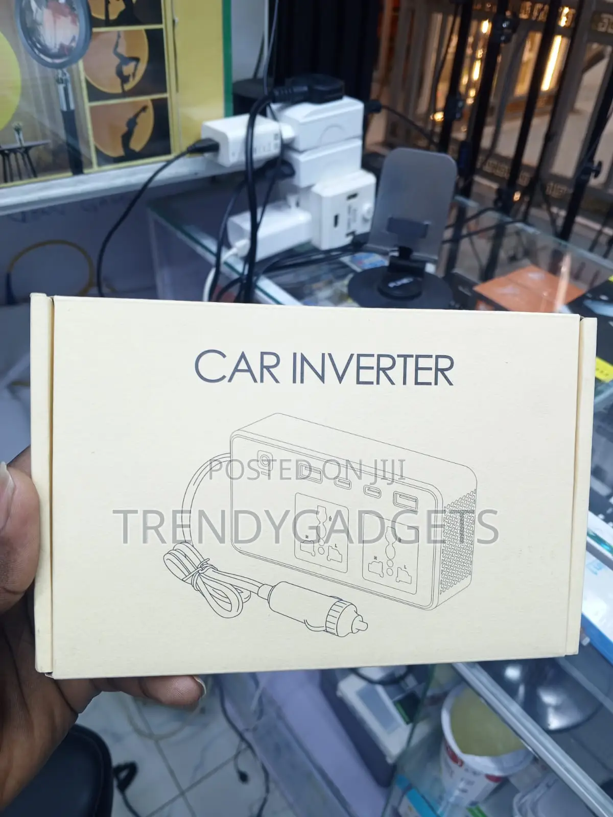 200W Car Inverter With 2 AC Outlets & USB Fast Charging Ports