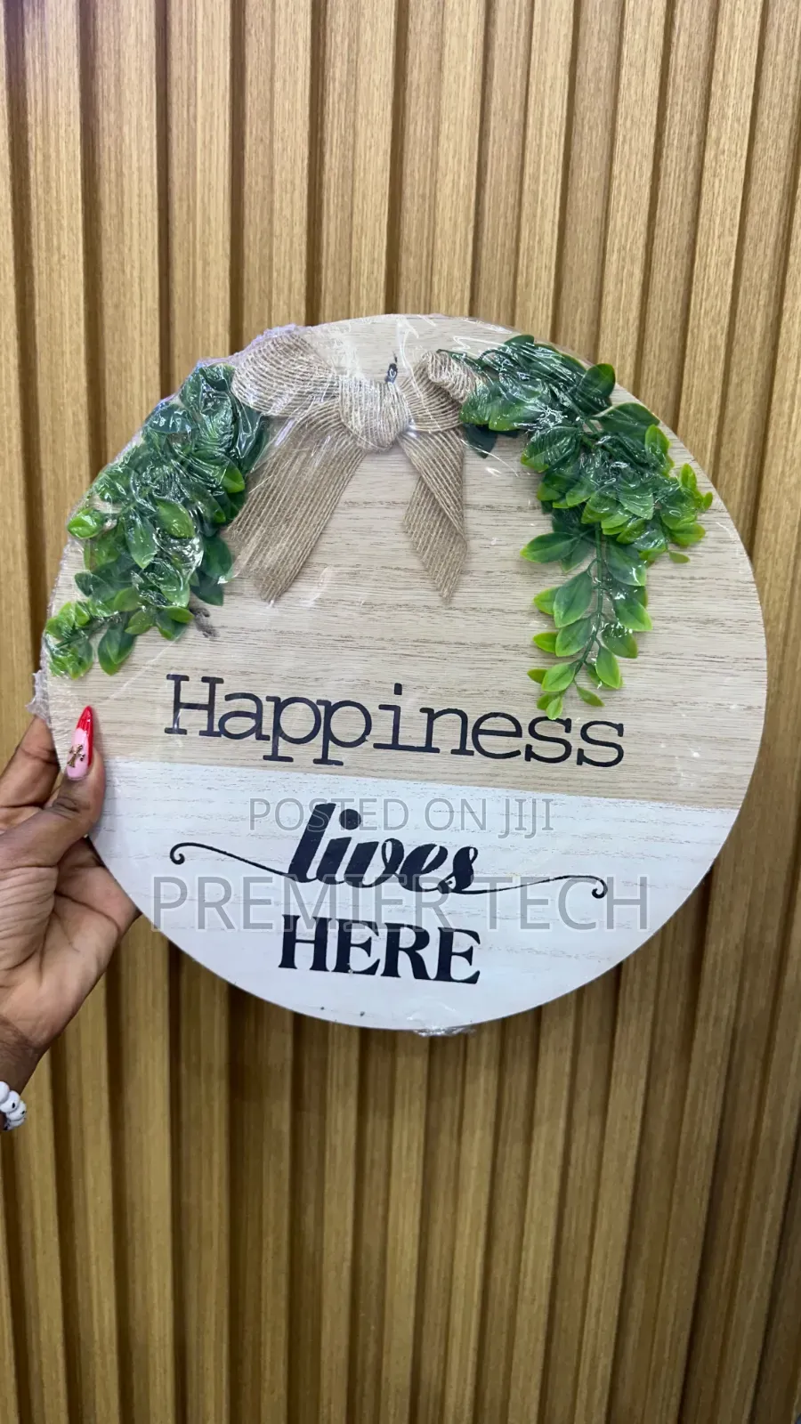 Wooden Hanging Decor and Door Wreath