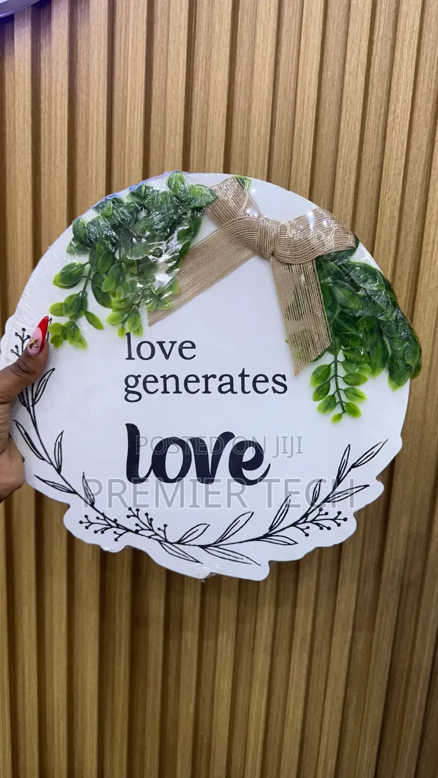 Wooden Hanging Decor and Door Wreath