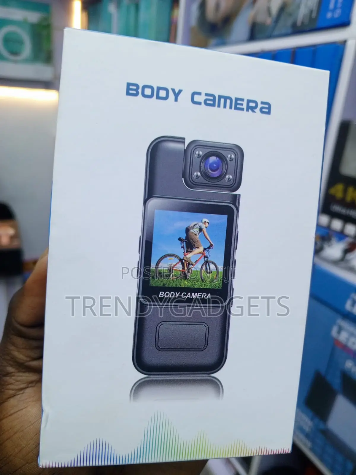 Compact Body Camera With Night Vision & Rotating Camera Head