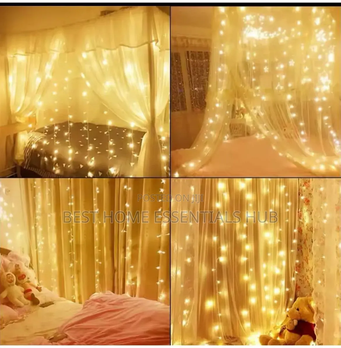 300 LED Window Curtain Lights 3x3m With Connectors