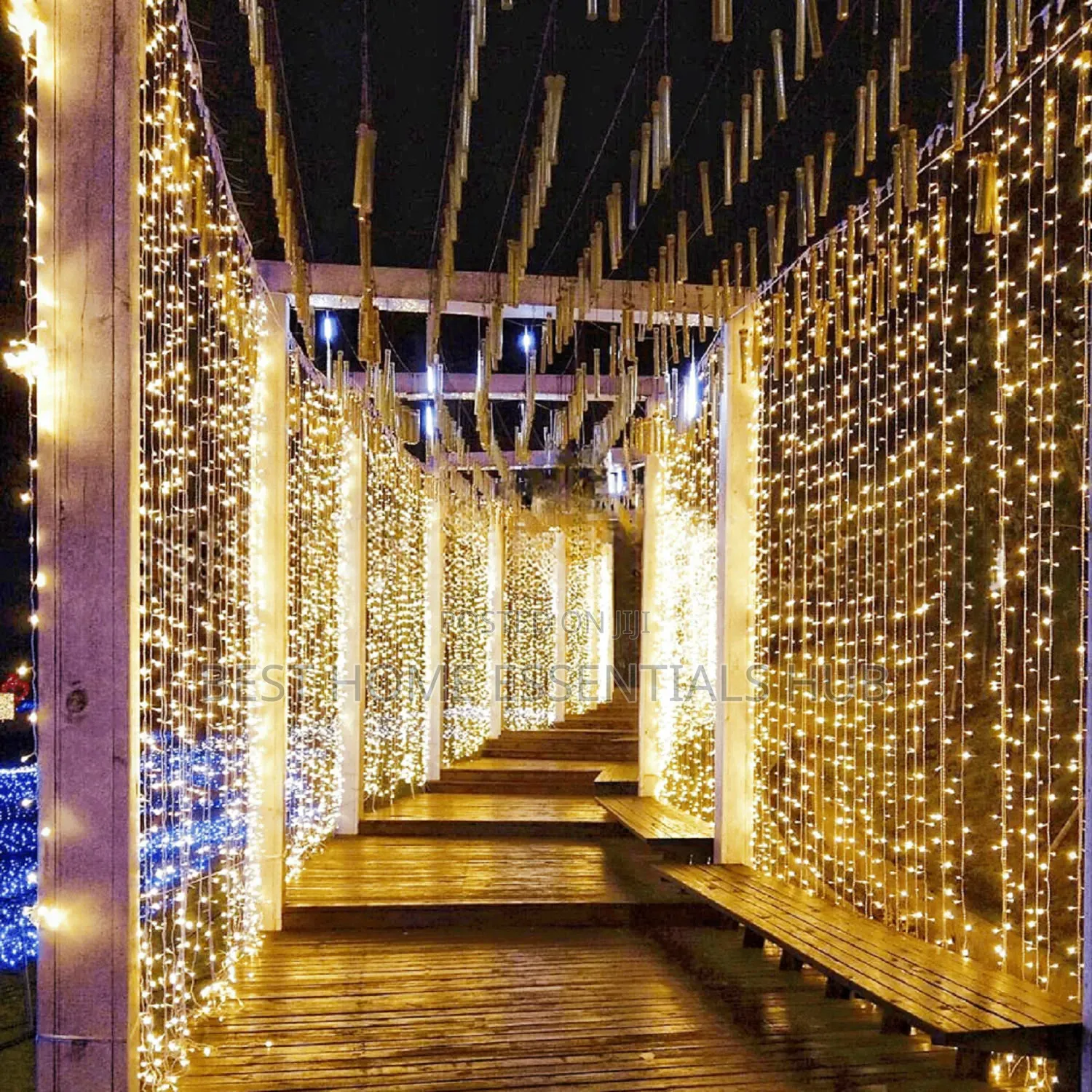 300 LED Window Curtain Lights 3x3m With Connectors