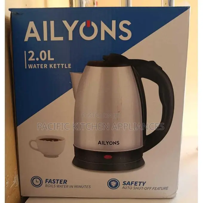AILYONS 2.0L Electric Kettle – Stainless Steel, Fast Boil,