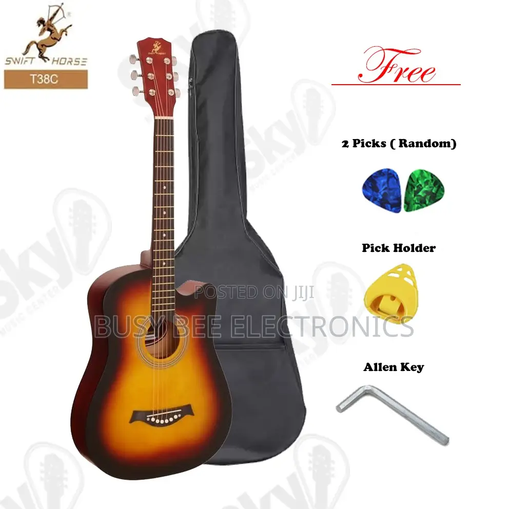 6 Strings Acoustic Guitar, Expertly Designed for Beginners, Students,