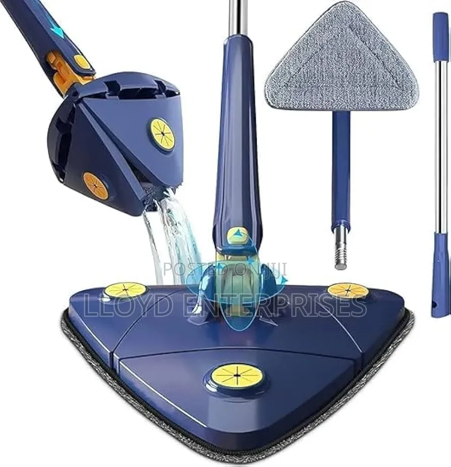 *Long Handle Triangular Twist Mop