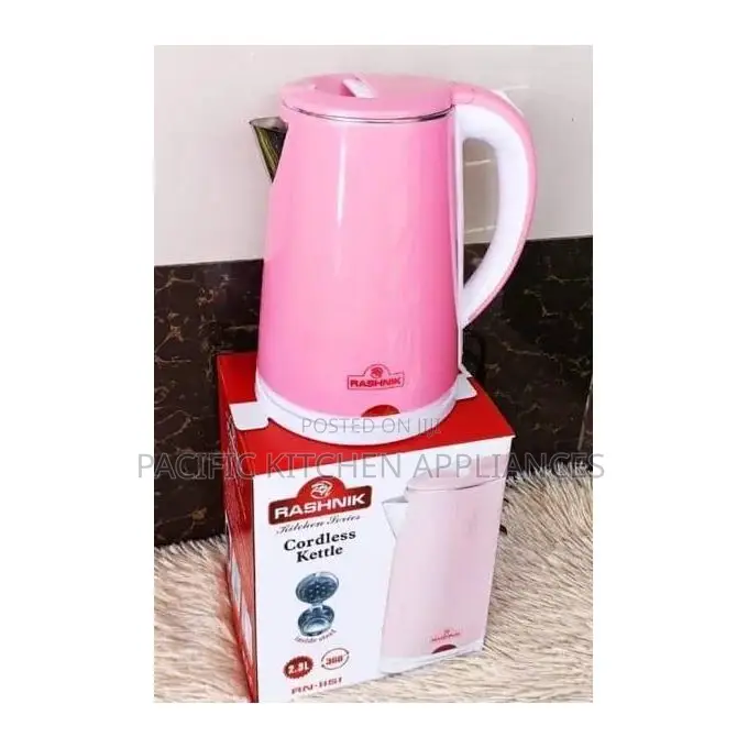 Rashnik Elect Reric Hot Water Kettle 2.3 Liter -Pink