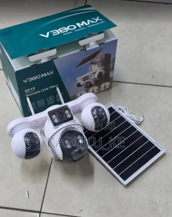 Solar 4G Four Lens CCTV Camera Outdoor With Audio