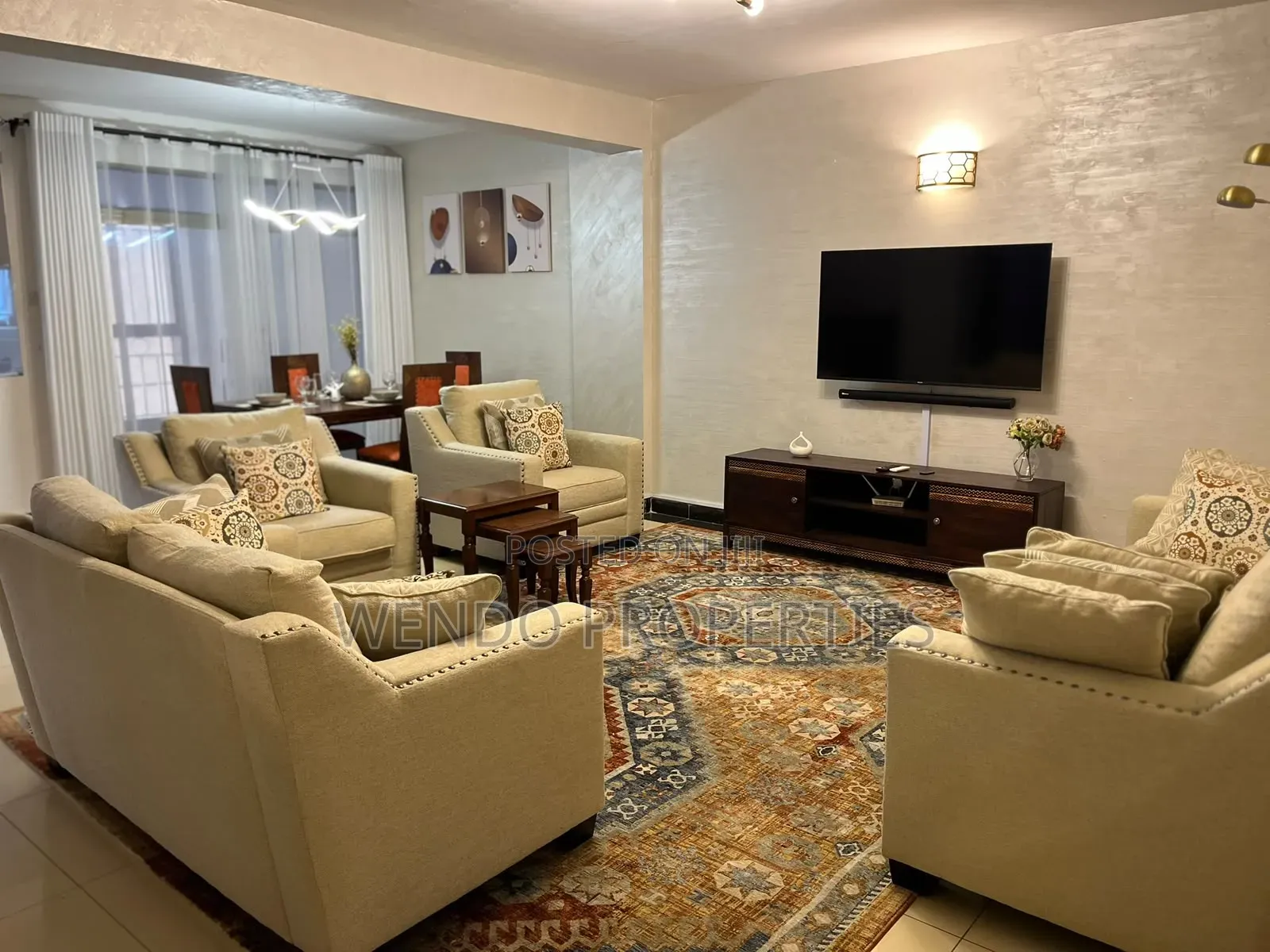 Furnished 4bdrm Apartment in Hurlingham for rent