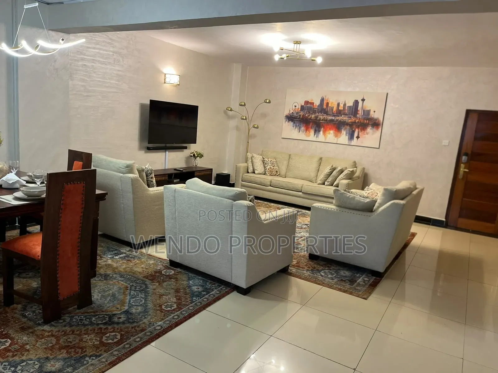 Furnished 4bdrm Apartment in Hurlingham for rent