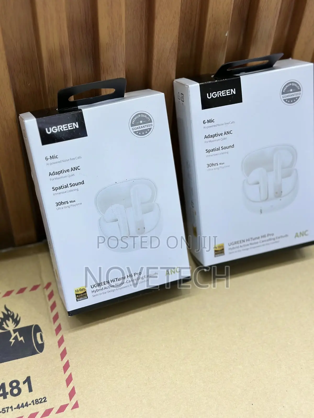 UGREEN HiTune H6 Pro Active Noise-Cancelling Earbuds White | WS203