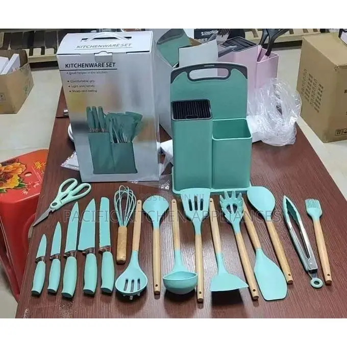 19pcs Silicone Spoons Set