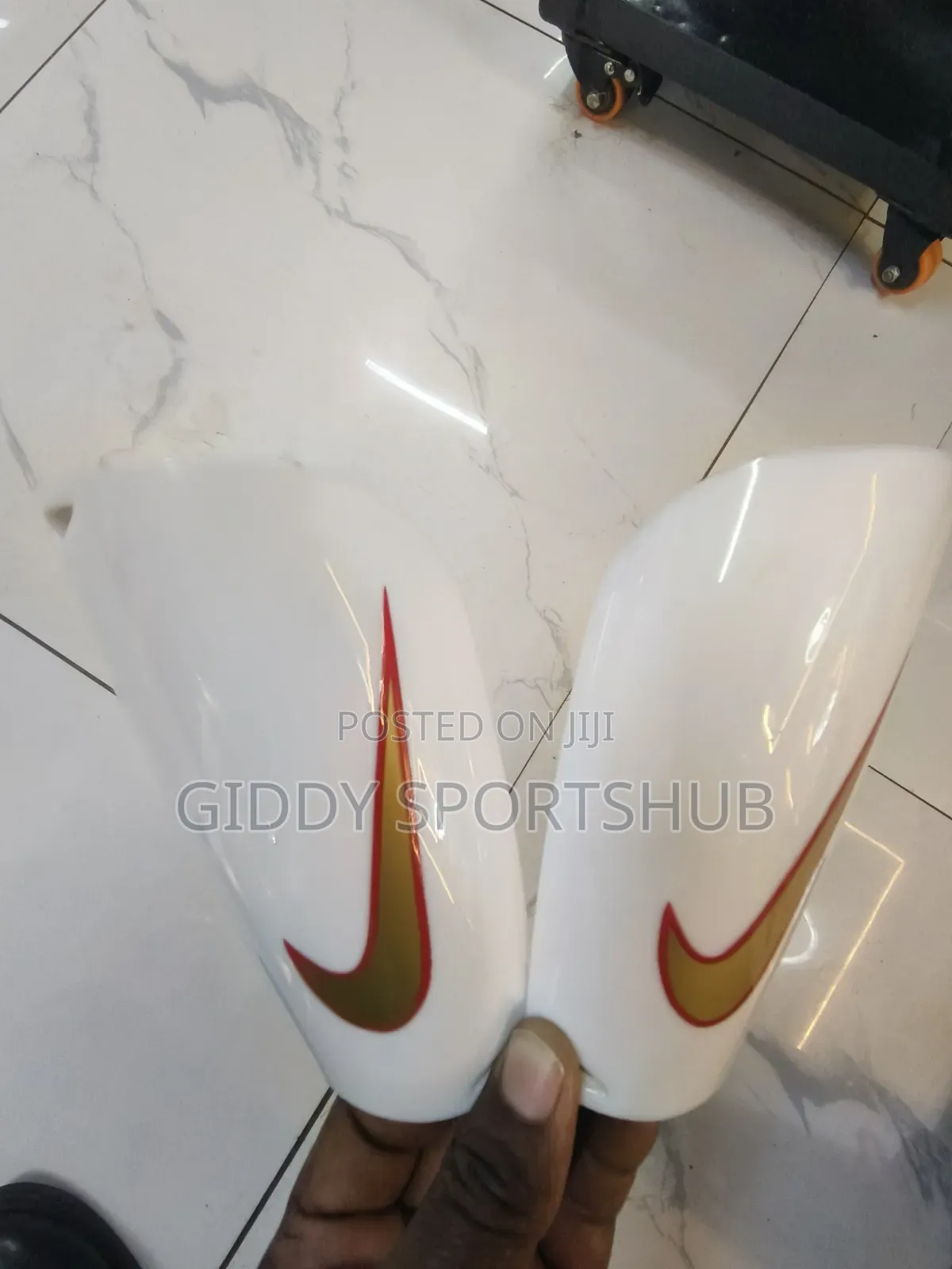 White Nike Shinguard