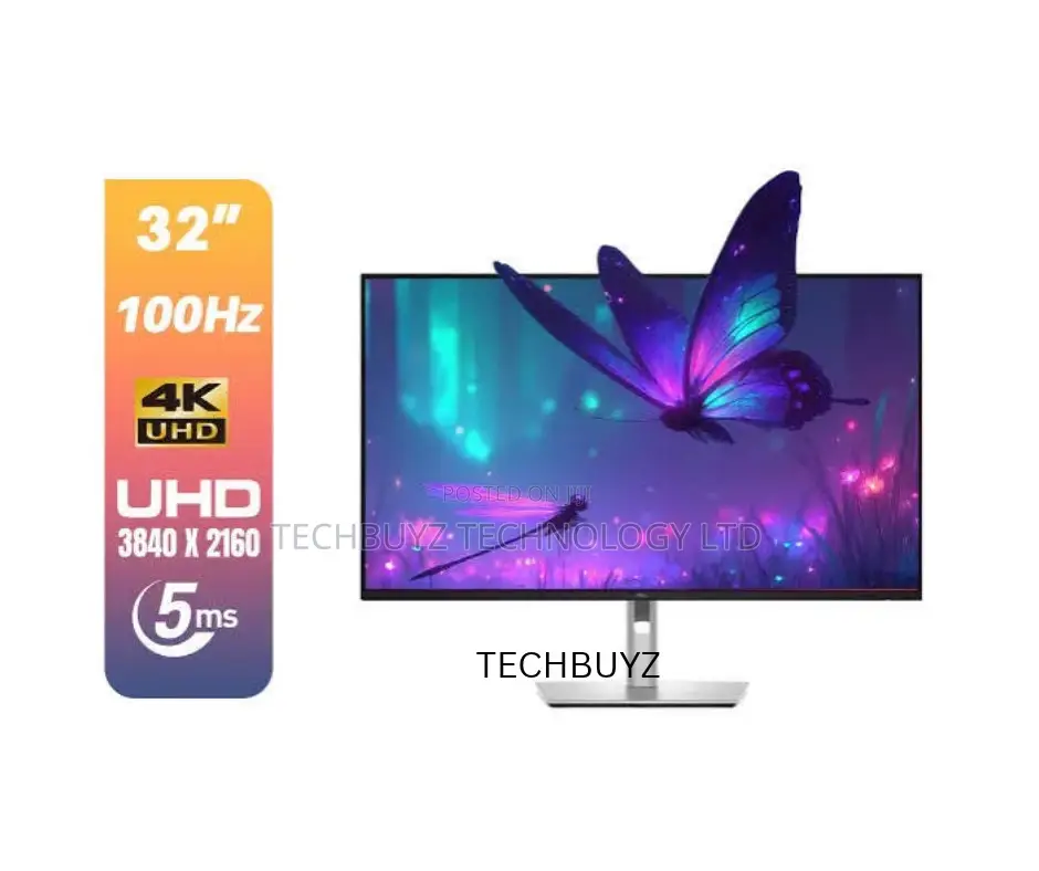 Dell Pro 32 Plus 4K USB-C Hub Monitor - P3225QE, 31.5" 4K UHD at 100 Hz