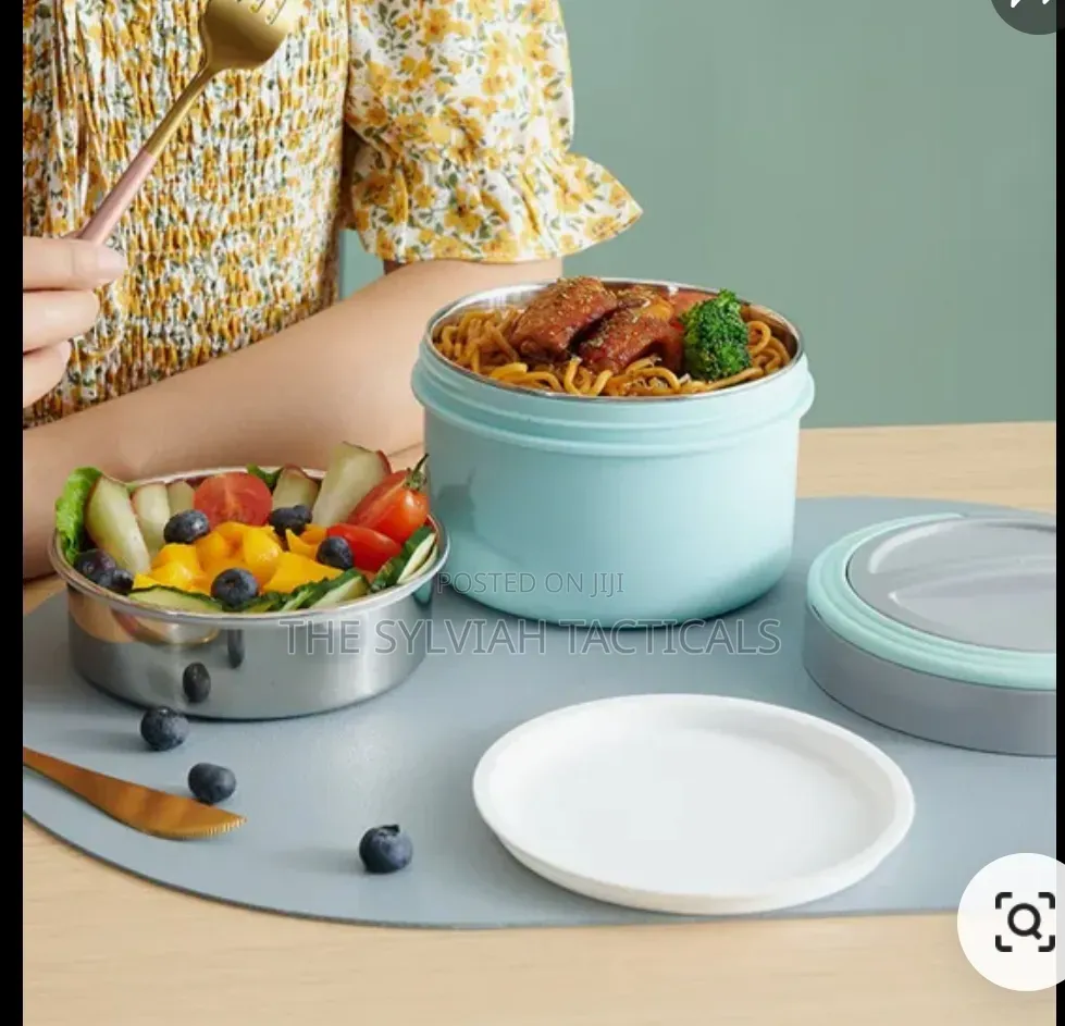 *Stainless Steel Food Portable Lunch Box 1000ml,
