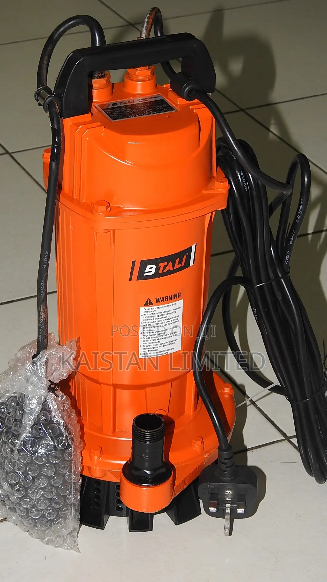 1HP Submersible Water Pump for Shallow Wells 32M Head