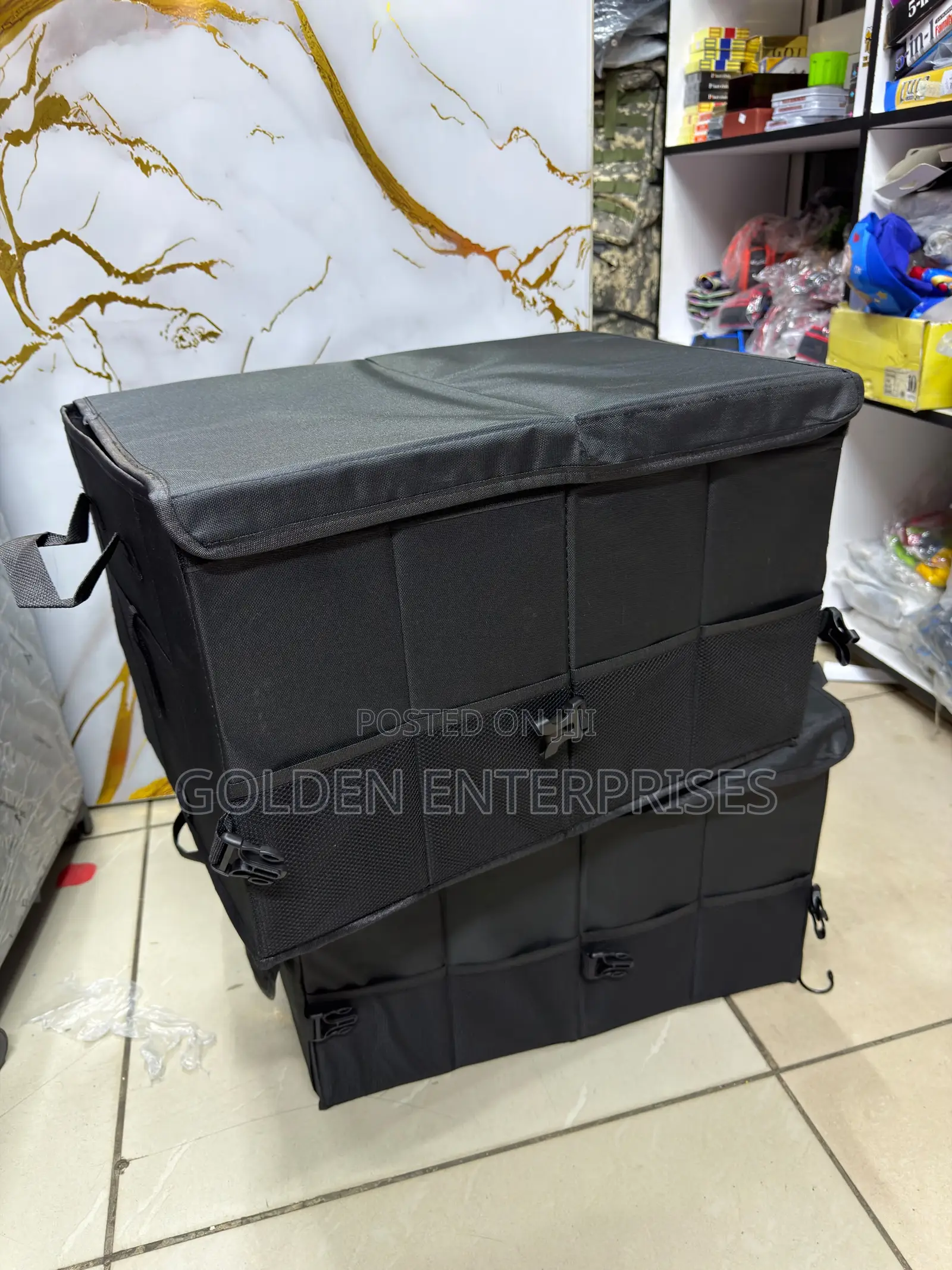 Foldable Car Trunk Organizer, Multi-Compartment Storage Box for Cars