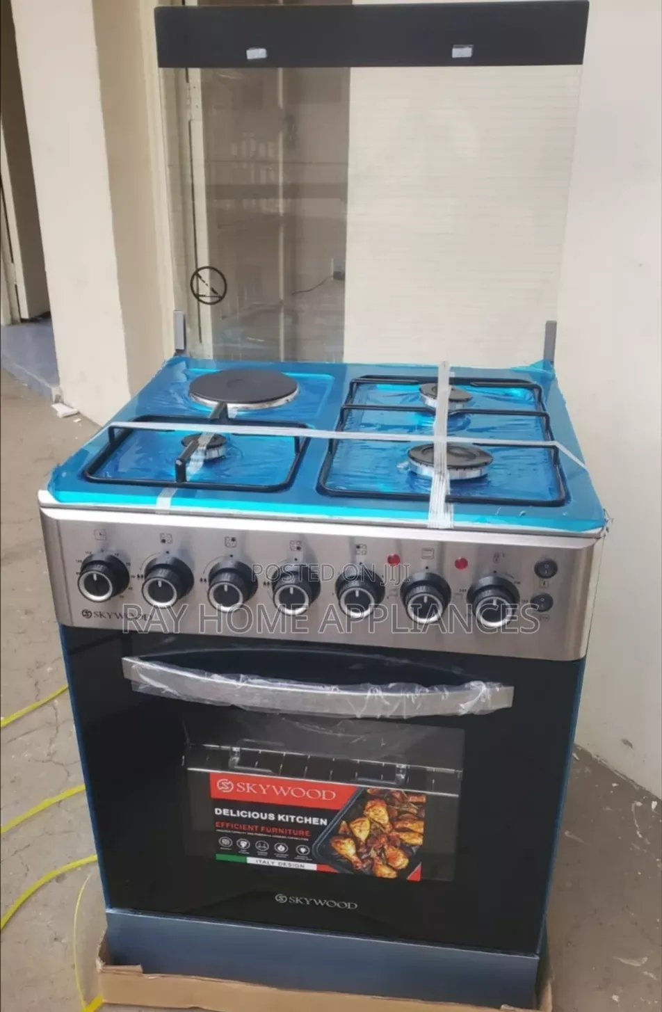 60*60cm Skywood 3g+1electric Plate Standing Cooker With Electric Oven
