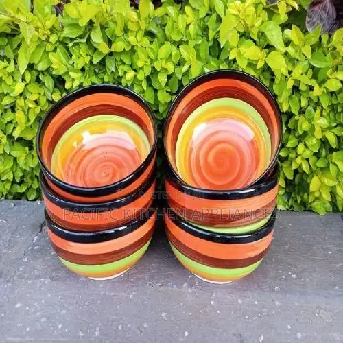 6Pc Ceramic Bowls Soup/Cereal/Fruit Bowls