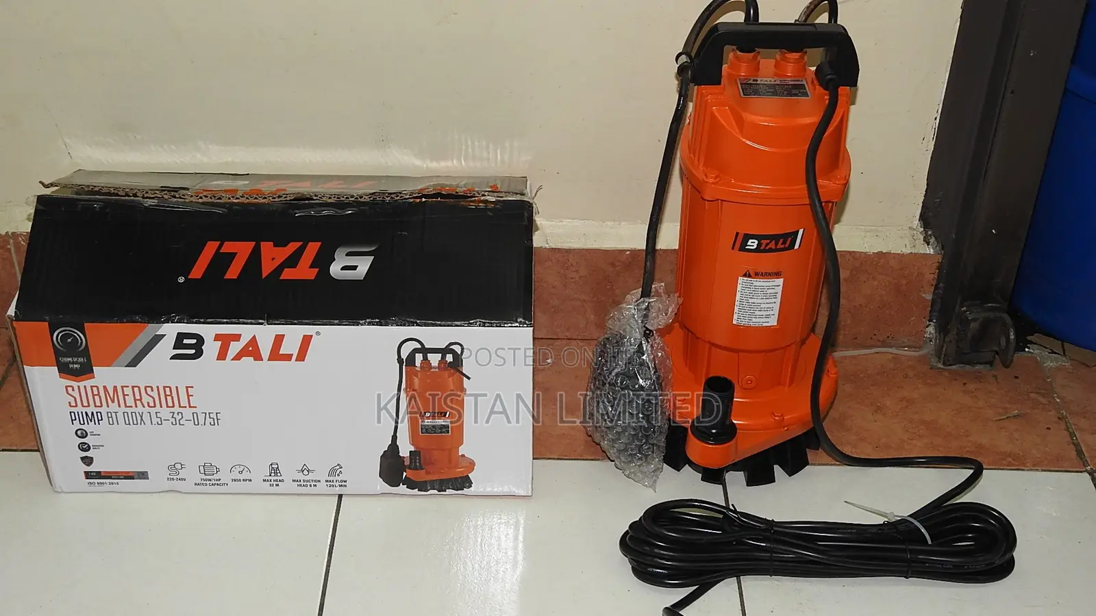 1HP Electric Shallow Well Submersible Water Pump 32M