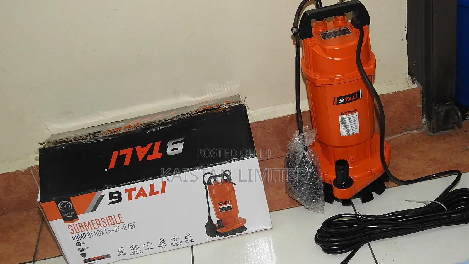 1HP Electric Shallow Well Submersible Water Pump 32M