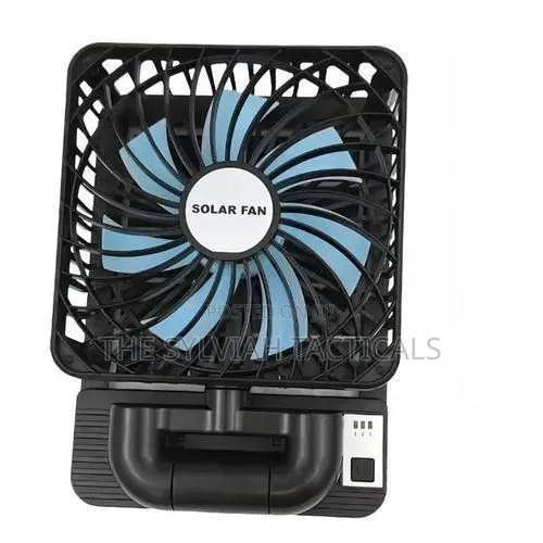 *Portable Solar Rechargeable Mini Table Solar Powered Ventilator