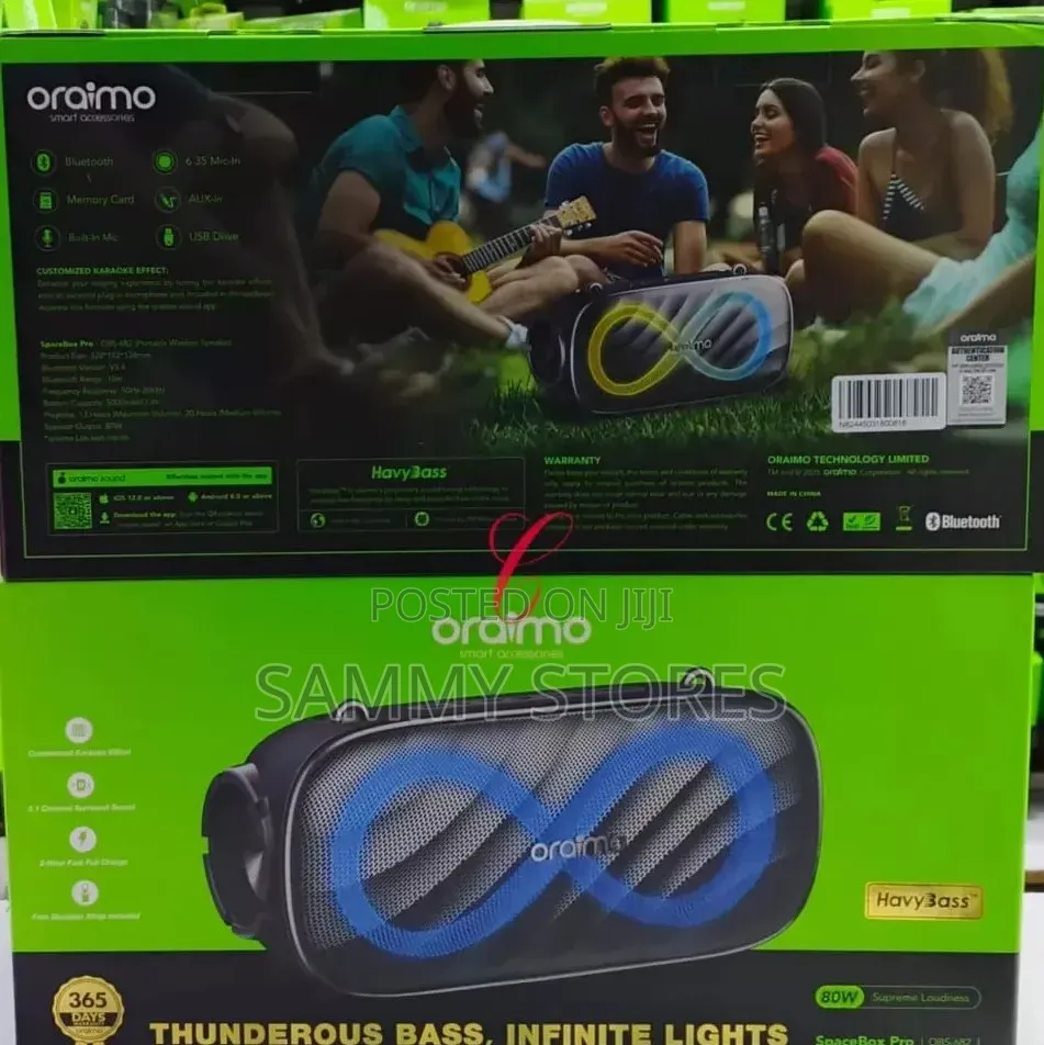 Bluetooth Speaker Heavy Bass, RGB Lights, USB, AUX, Mic Support