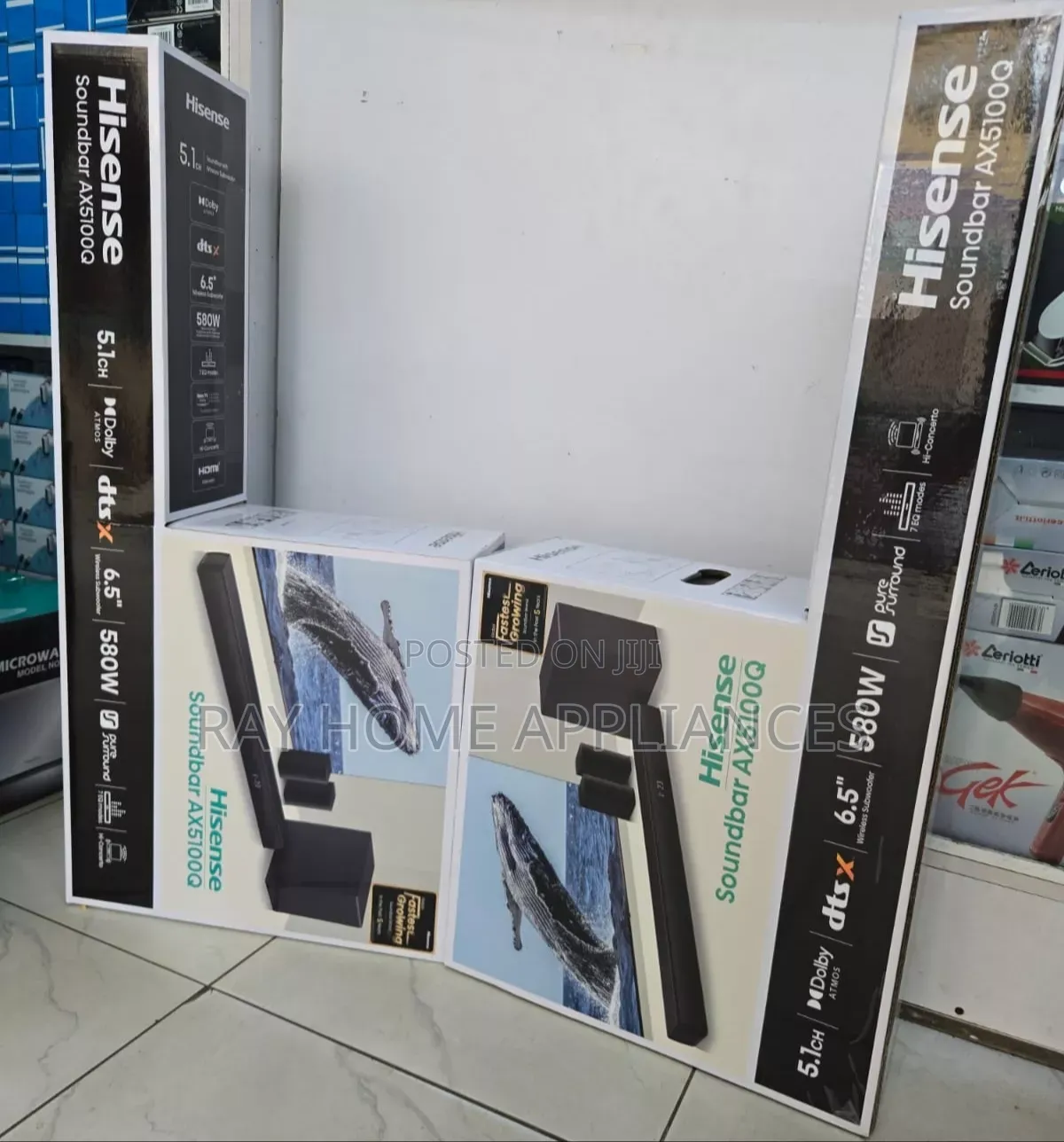 Hisesne Sound Bar 580 Watts With DoulbyAtmos
